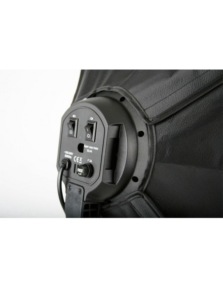 3 x SLH5 Komplet Begynder pakke X-Large - Videolys m stativ 280cm, lampehoved, softboks 15 x 125watt lavenergi pærer 3