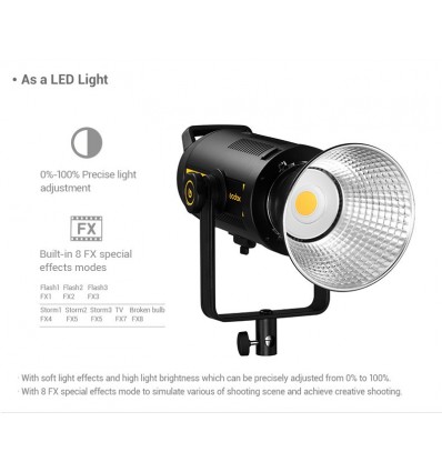 Godox FV200 - flash og LED lampe med HSS