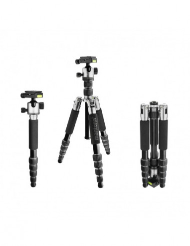 Mantona light traveller black/gray