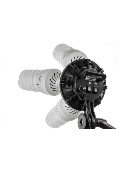 3 x SLH5 Komplet Begynder pakke X-Large - Videolys m stativ 280cm, lampehoved, softboks 15 x 125watt lavenergi pærer 12