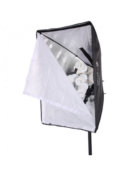 3 x SLH5 Komplet Begynder pakke X-Large - Videolys m stativ 280cm, lampehoved, softboks 15 x 125watt lavenergi pærer 13