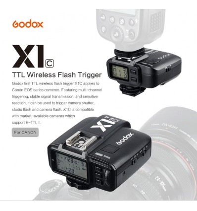 Godox X1 2.4 Ghz Trigger til Canon, Nikon, Sony, Olympus, Panasonic og Fuji 1