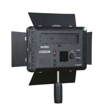 Godox LED500 LED lampe med barndoors 10