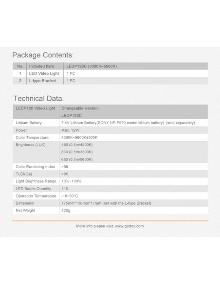 Godox LED P120C