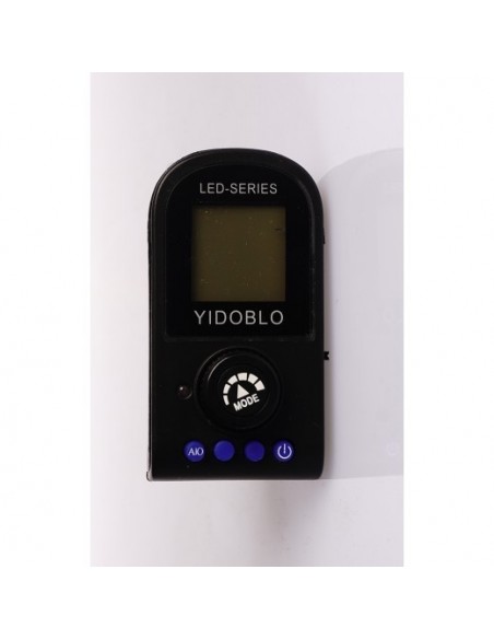 3200-5500 Kelvin : Sort bagpanel ( Yidoblo LED Ring Light 96 watt ) LCD display & Fjerbetjening