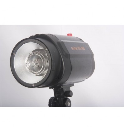 Godox 160watt Flashlampe - Ledetal 43 - 75watt Guidepære - Lille universal fatning m. indbygget keylight 0