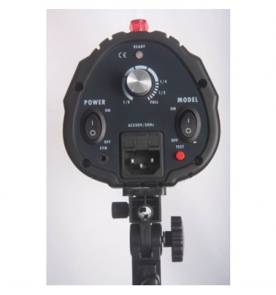 Godox 160watt Flashlampe - Ledetal 43 - 75watt Guidepære - Lille universal fatning m. indbygget keylight 1