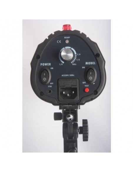 Godox 160watt Flashlampe - Ledetal 43 - 75watt Guidepære - Lille universal fatning m. indbygget keylight 1